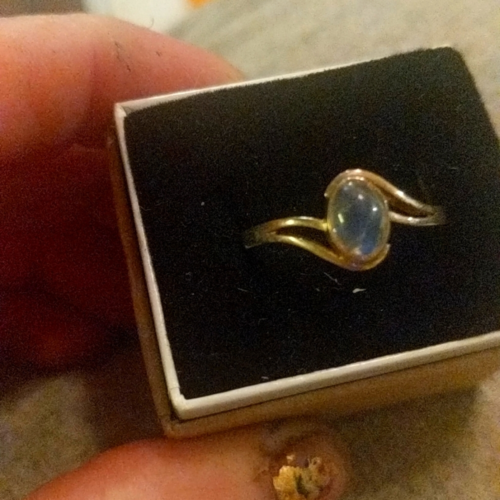 Blue moonstone 925 silver handmade ring 💍
